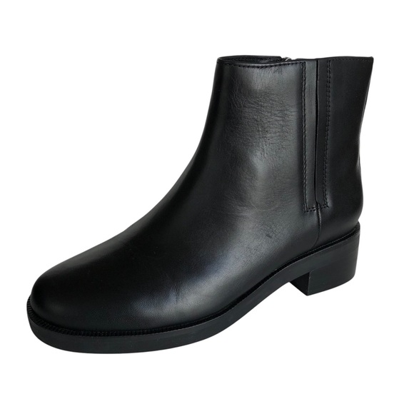 ABEO Traverse Ankle Boots Black Leather Bootie Size 8 NWOT - Picture 2 of 8